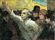 Honore  Daumier The Uprising USA oil painting artist